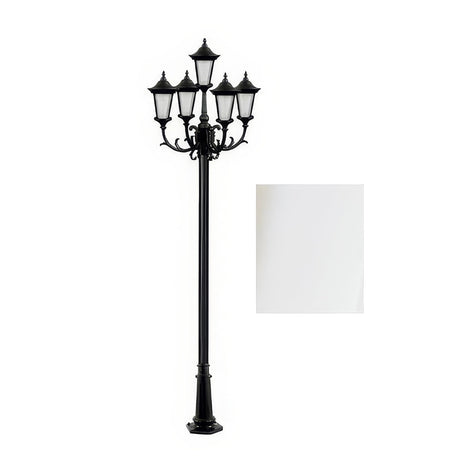 Dabmar Lighting GM1125-L30-RGBW-W white post light & pole