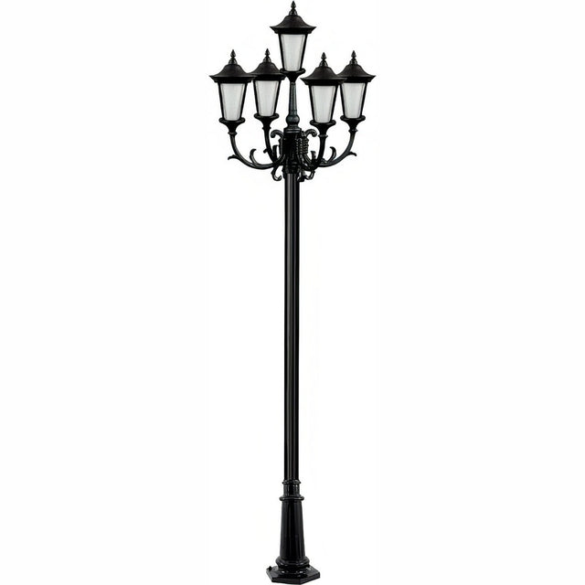 Dabmar Lighting GM1125-L45-40K-B black post light & pole
