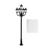 Dabmar Lighting GM1125-L45-40K-W white post light & pole
