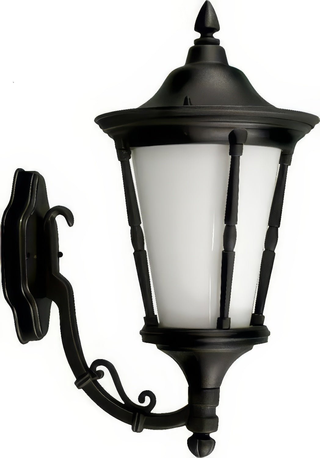 Dabmar Lighting GM115-L6-30K-B black outdoor wall light fixture