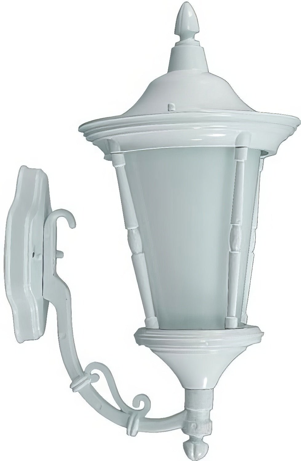 Dabmar Lighting GM115-L6-30K-W white outdoor wall light fixture