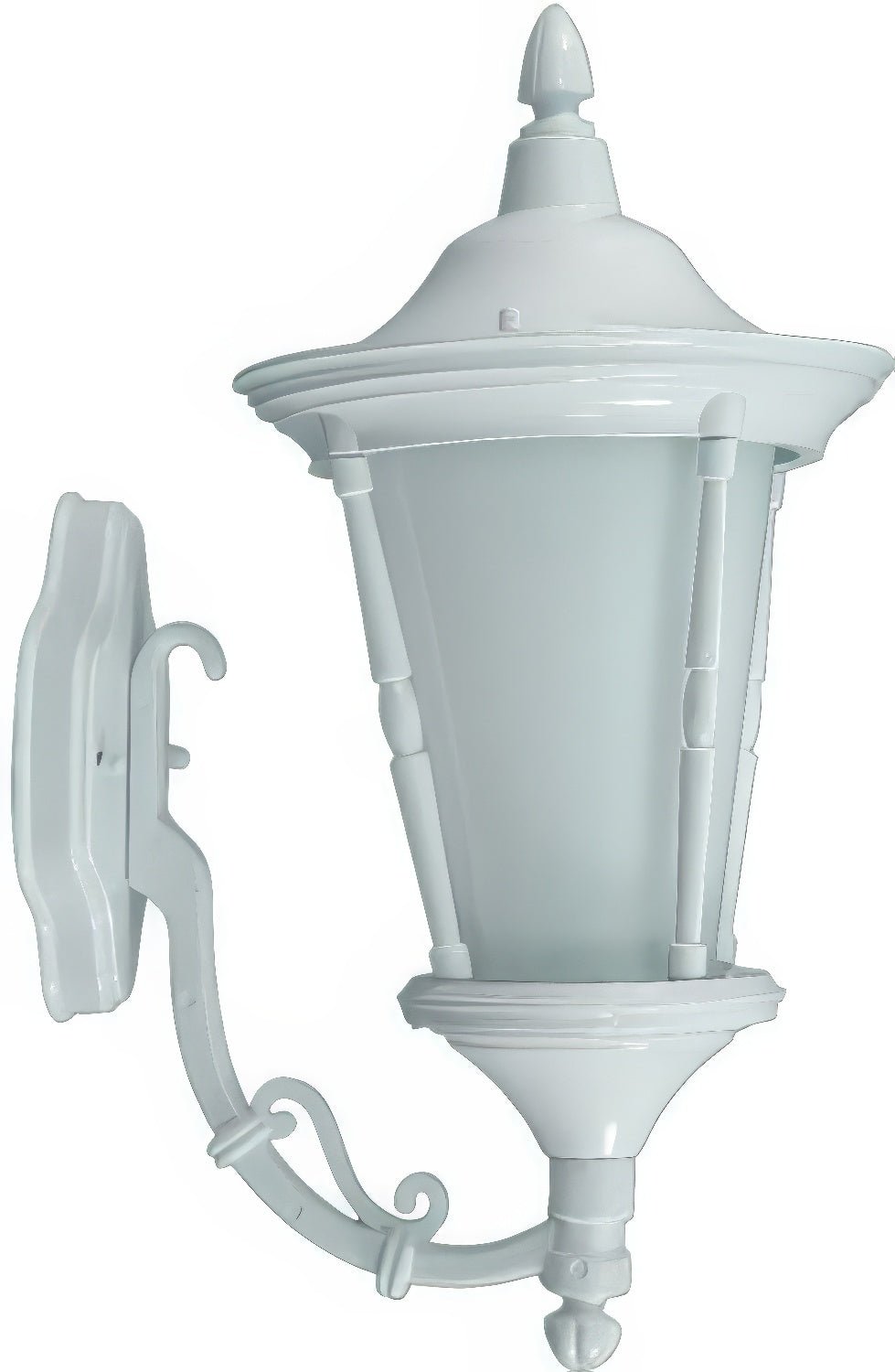 Dabmar Lighting GM115-L6-60K-W white outdoor wall light fixture