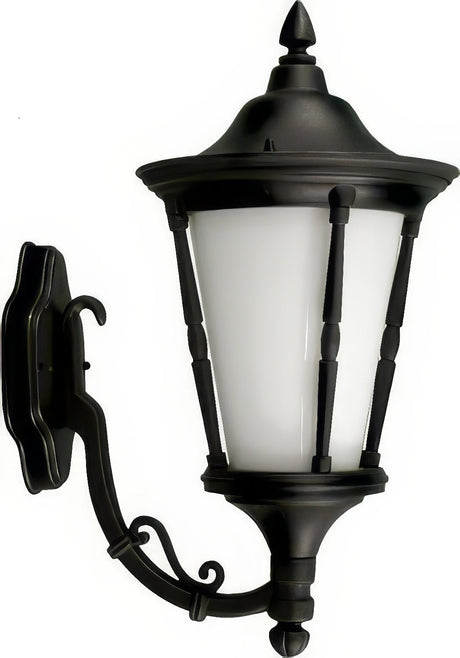Dabmar Lighting GM115-L9-40K-B black outdoor wall light fixture
