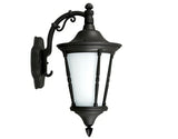 Dabmar Lighting GM116-L18-65K-B black outdoor wall light fixture