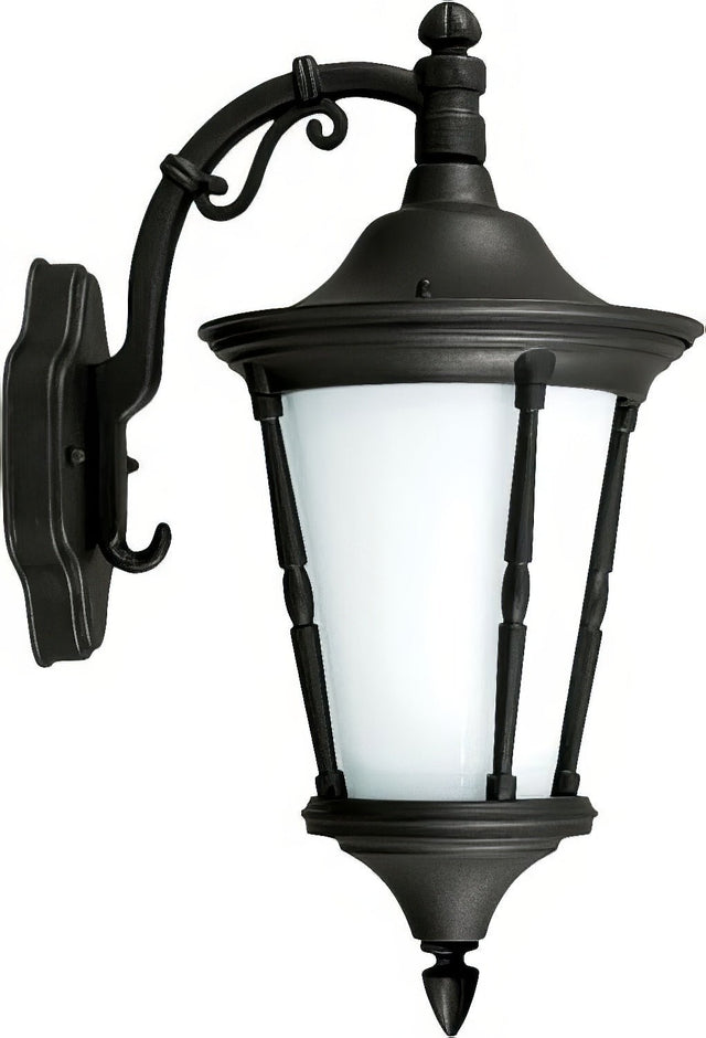 Dabmar Lighting GM116-L6-30K-B black outdoor wall light fixture