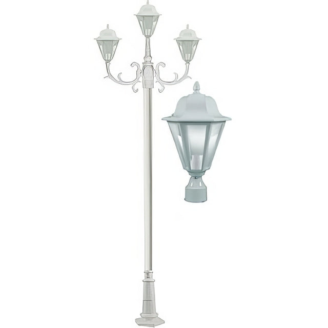Dabmar Lighting GM1303-LED16-W white post light fixture