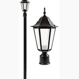 Dabmar Lighting GM1321S-B-FR black post light & pole