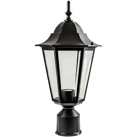 Dabmar Lighting GM1321S-L18-30K-B black post light & pole