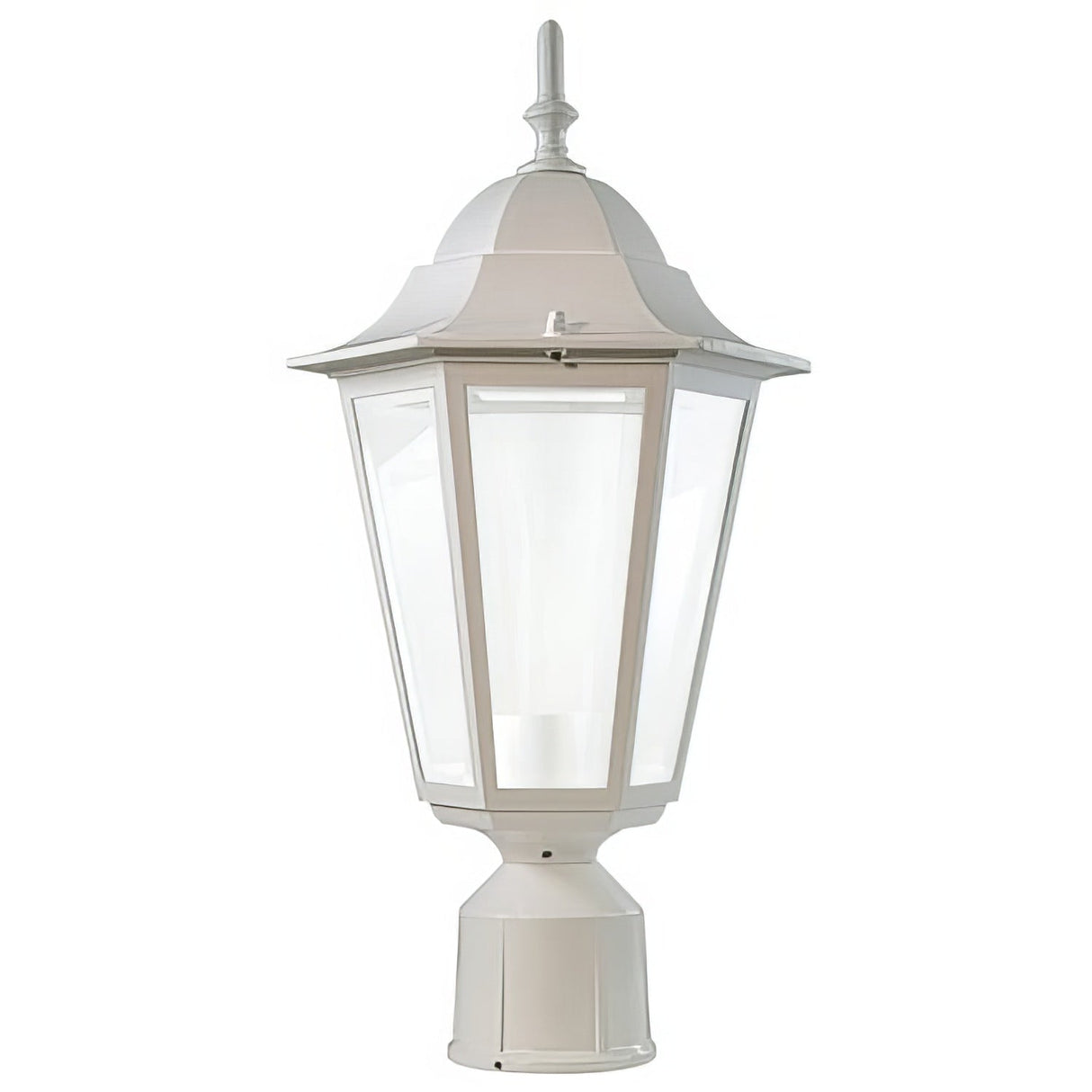 Dabmar Lighting GM1321S-L6-30K-W white post light & pole