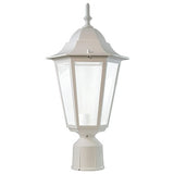 Dabmar Lighting GM1321S-L6-30K-W white post light & pole