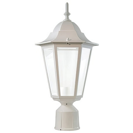 Dabmar Lighting GM1321S-L6-60K-W white post light & pole