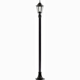 Dabmar Lighting GM1321S-L9-40K-B black post light & pole