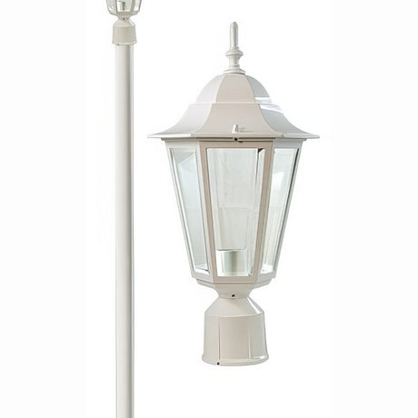 Dabmar Lighting GM1321S-L9-40K-W white post light & pole