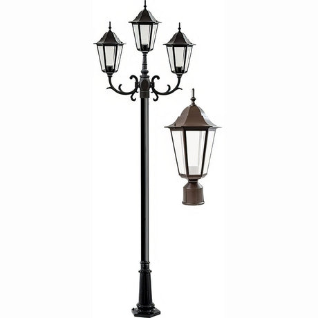 Dabmar Lighting GM1323S-BZ bronze post light & pole