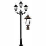 Dabmar Lighting GM1323S-L18-30K-BZ-FR bronze post light & pole