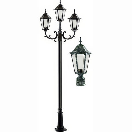 Dabmar Lighting GM1323S-L18-30K-VG-FR verde green post light & pole