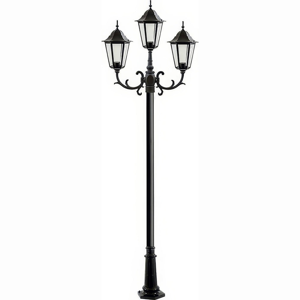 Dabmar Lighting GM1323S-L18-RGBW-B black post light & pole