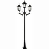 Dabmar Lighting GM1323S-L18-RGBW-B black post light & pole