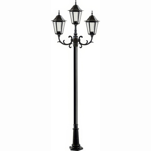 Dabmar Lighting GM1323S-L18-RGBW-B black post light & pole