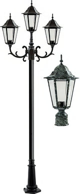 Dabmar Lighting GM1323S-L27-40K-VG-FR verde green post light & pole