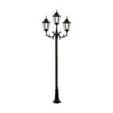 Dabmar Lighting GM1323S-L54-65K-B black post light & pole