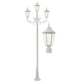 Dabmar Lighting GM1323S-L54-65K-W-FR white post light & pole
