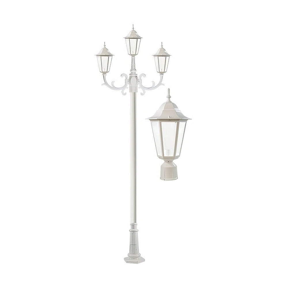 Dabmar Lighting GM1323S-L54-65K-W white post light & pole