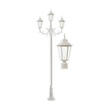 Dabmar Lighting GM1323S-L54-65K-W white post light & pole