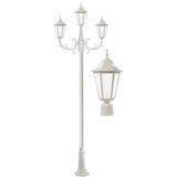 Dabmar Lighting GM1323S-W white post light & pole