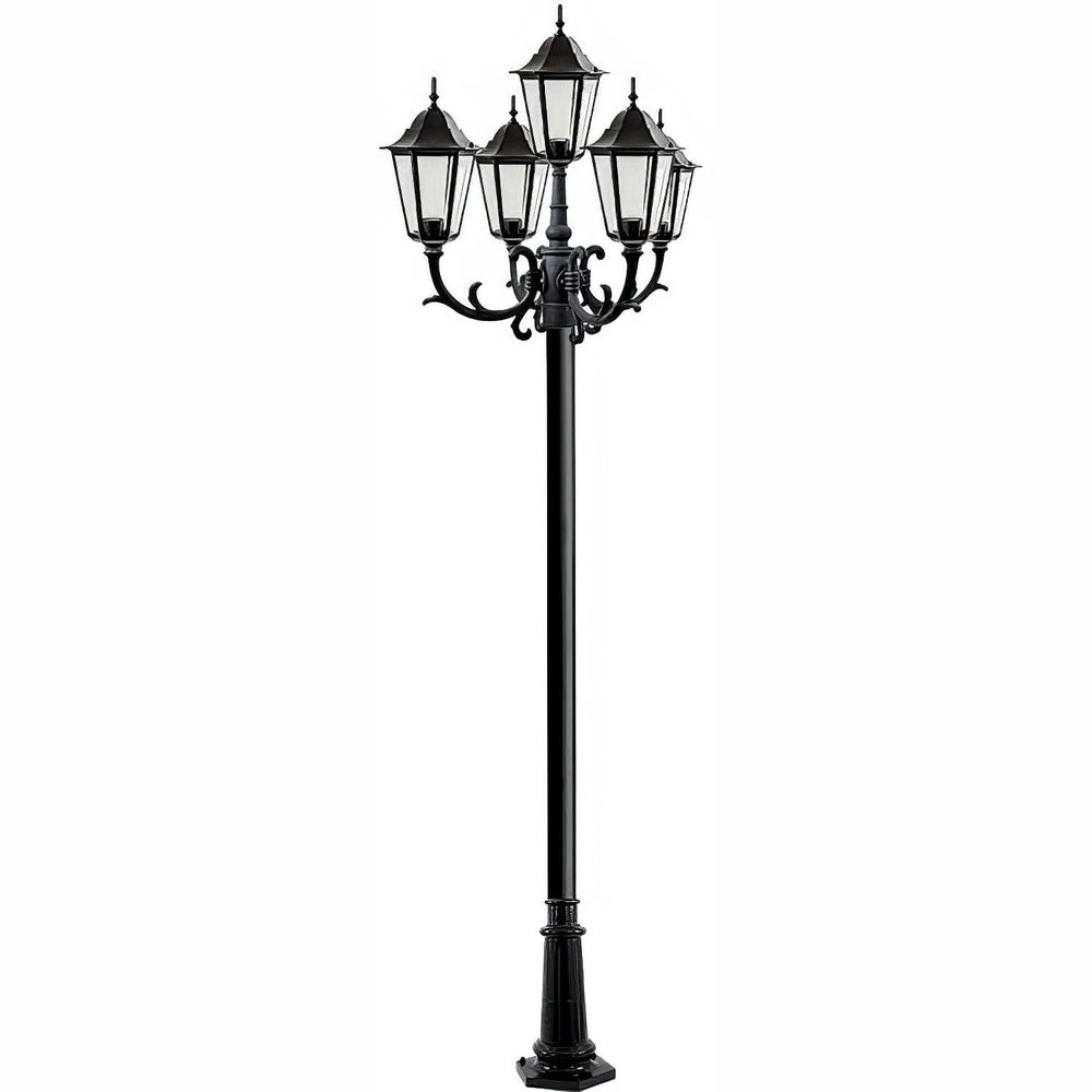 Dabmar Lighting GM1325S-B black post light & pole
