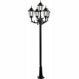 Dabmar Lighting GM1325S-B black post light & pole