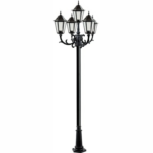 Dabmar Lighting GM1325S-B black post light & pole