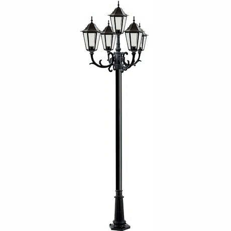 Dabmar Lighting GM1325S-L30-30K-B-FR black post light & pole