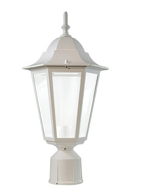Dabmar Lighting GM132S-L18-30K-W-FR white outdoor post light fixture