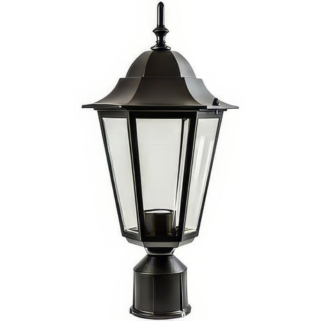 Dabmar Lighting GM132S-L18-65K-B black outdoor post light fixture