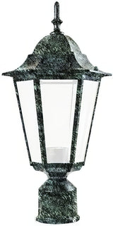 Dabmar Lighting GM132S-L6-30K-VG-FR verde green outdoor post light fixture