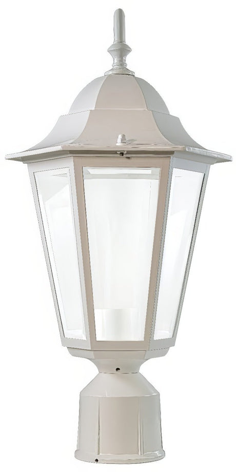 Dabmar Lighting GM132S-L6-60K-W-FR white outdoor post light fixture