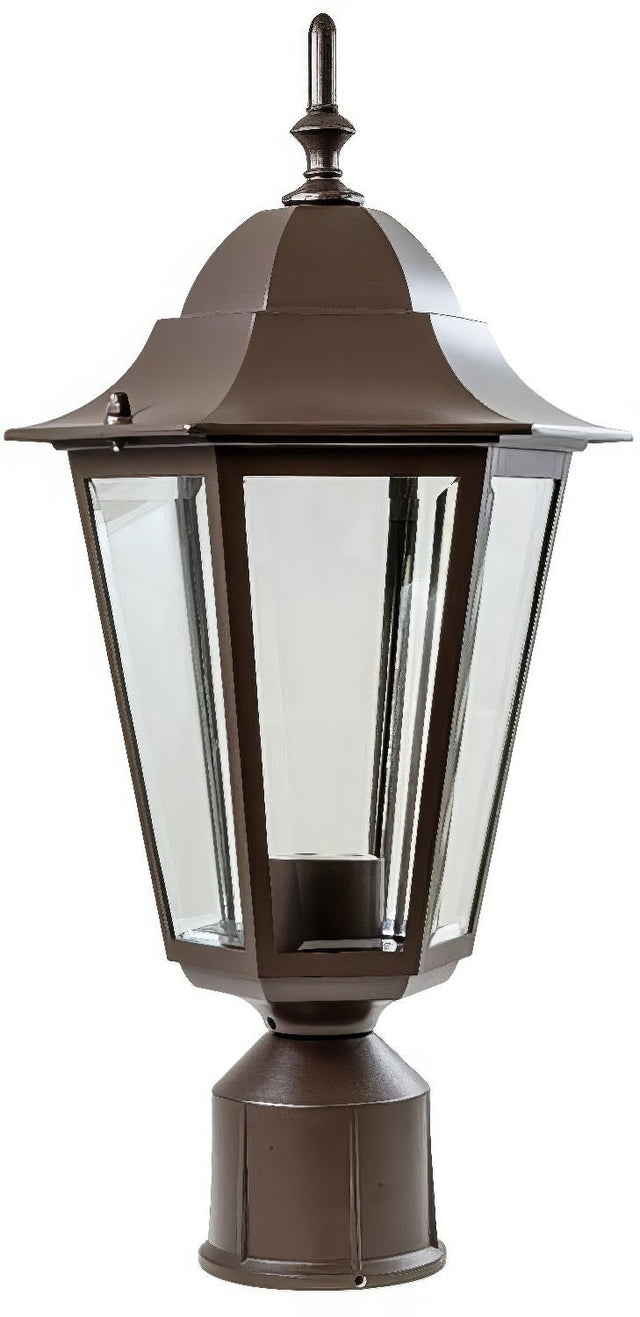 Dabmar Lighting GM132S-L9-27K-B black outdoor post light fixture