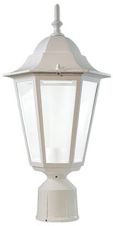 Dabmar Lighting GM132S-L9-27K-W-FR white outdoor post light fixture