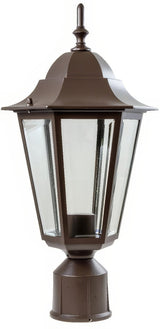 Dabmar Lighting GM132S-L9-40K-B black outdoor post light fixture