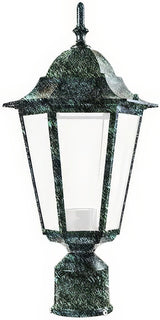 Dabmar Lighting GM132S-L9-40K-VG-FR verde green outdoor post light fixture