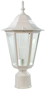 Dabmar Lighting GM132S-L9-40K-W white outdoor post light fixture