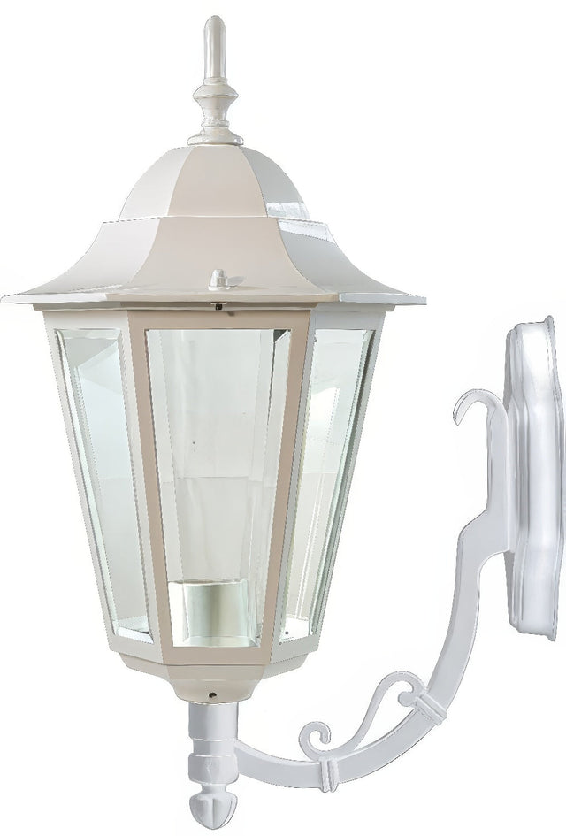 Dabmar Lighting GM135S-W white outdoor wall light fixture