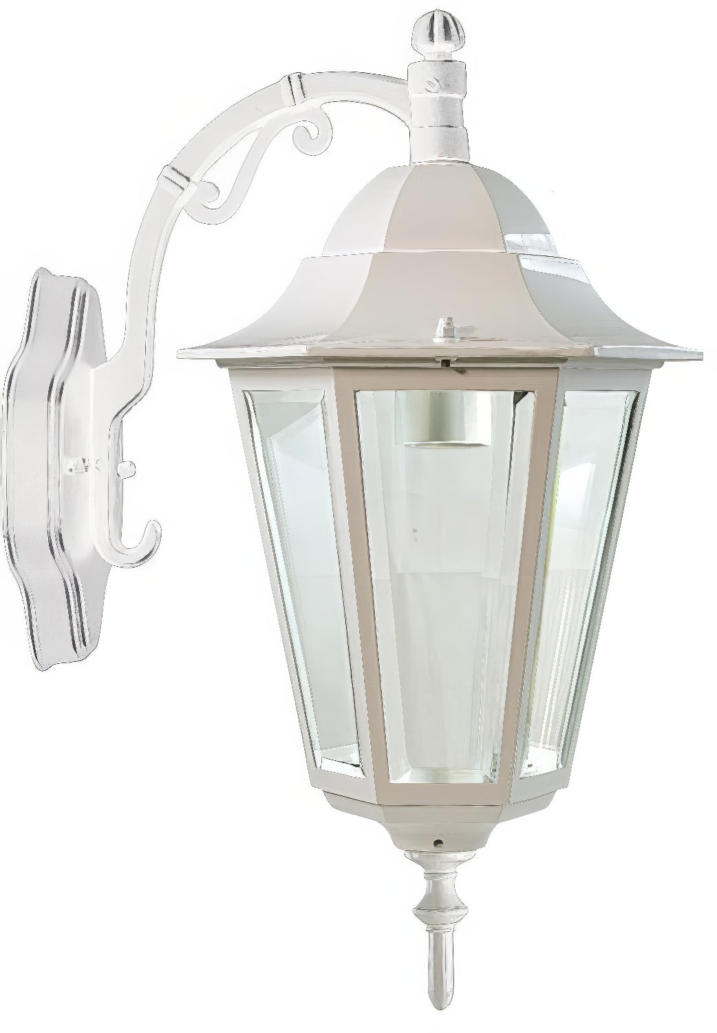 Dabmar Lighting GM136S-W white outdoor wall light fixture