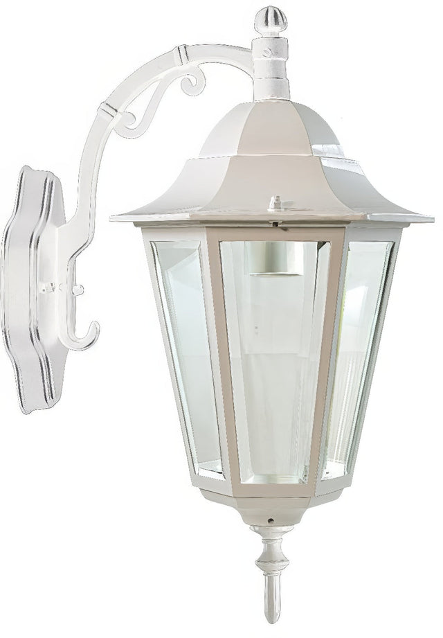 Dabmar Lighting GM136S-W white outdoor wall light fixture