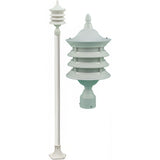 Dabmar Lighting GM1801-W white post light fixture