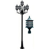 Dabmar Lighting GM1805-LED16-VG verde green post light fixture