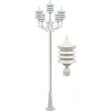 Dabmar Lighting GM1805-W white post light fixture