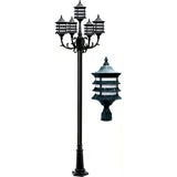 Dabmar Lighting GM1808-VG verde green post light fixture