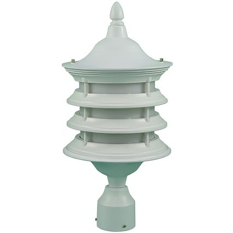 Dabmar Lighting GM182-L18-30K-W white outdoor post light fixture